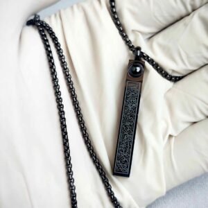 Ayatul Kursi Magnify Necklace – Black